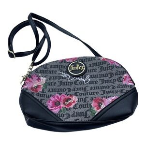 Juicy Couture Black and Pink Crossbody Bag